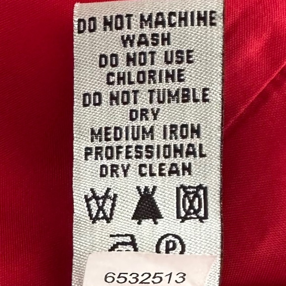 Tibi 100% Virgin Wool A-Line Midi Dress Red 6 Minimalist Holiday Fall Winter - Picture 11 of 15